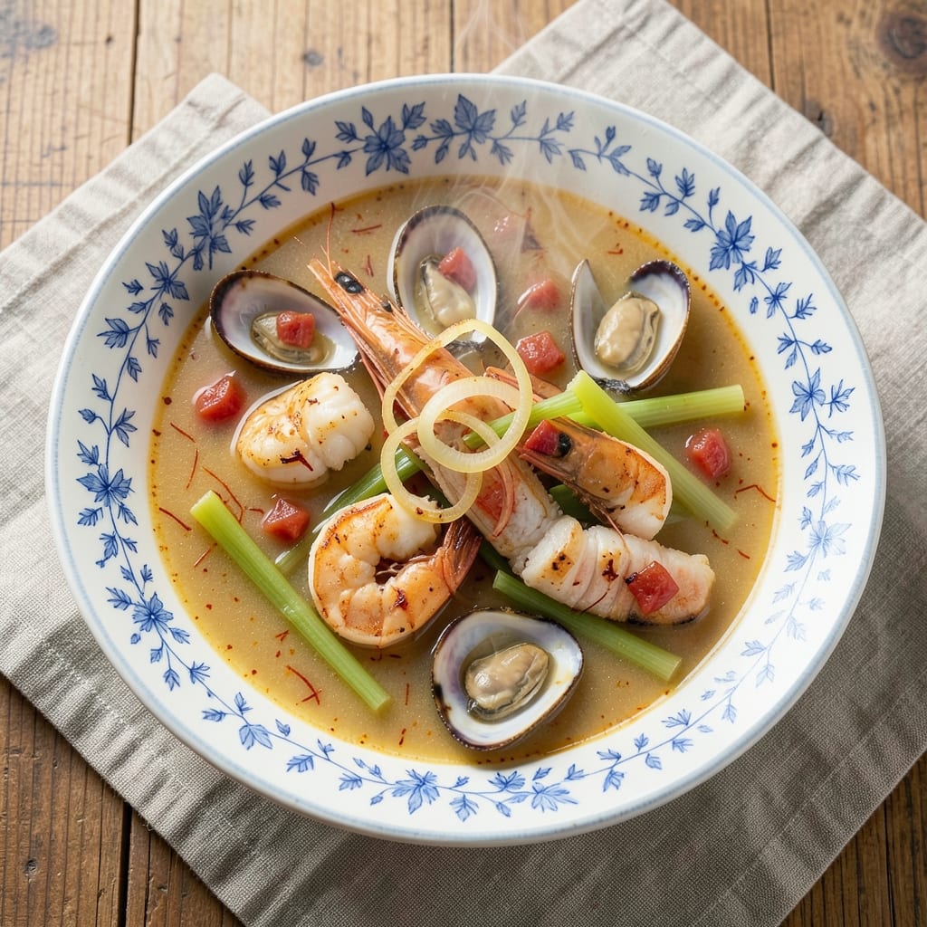 7 Mares Seafood Soup Recipe: Saffron-Infused Luxury in One Pot