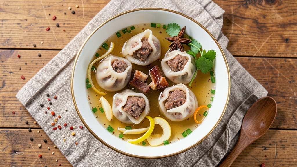 Bibigo Mini Wonton Soup Recipe: Crispy Wonton Bites Floating in Fragrant Ginger-Broth