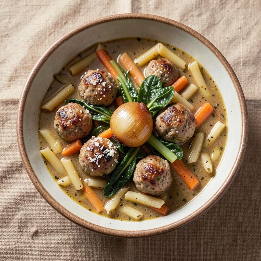 5-Star Italian Wedding Soup Recipe: Herb-Infused Meatballs and Pasta in One Pot