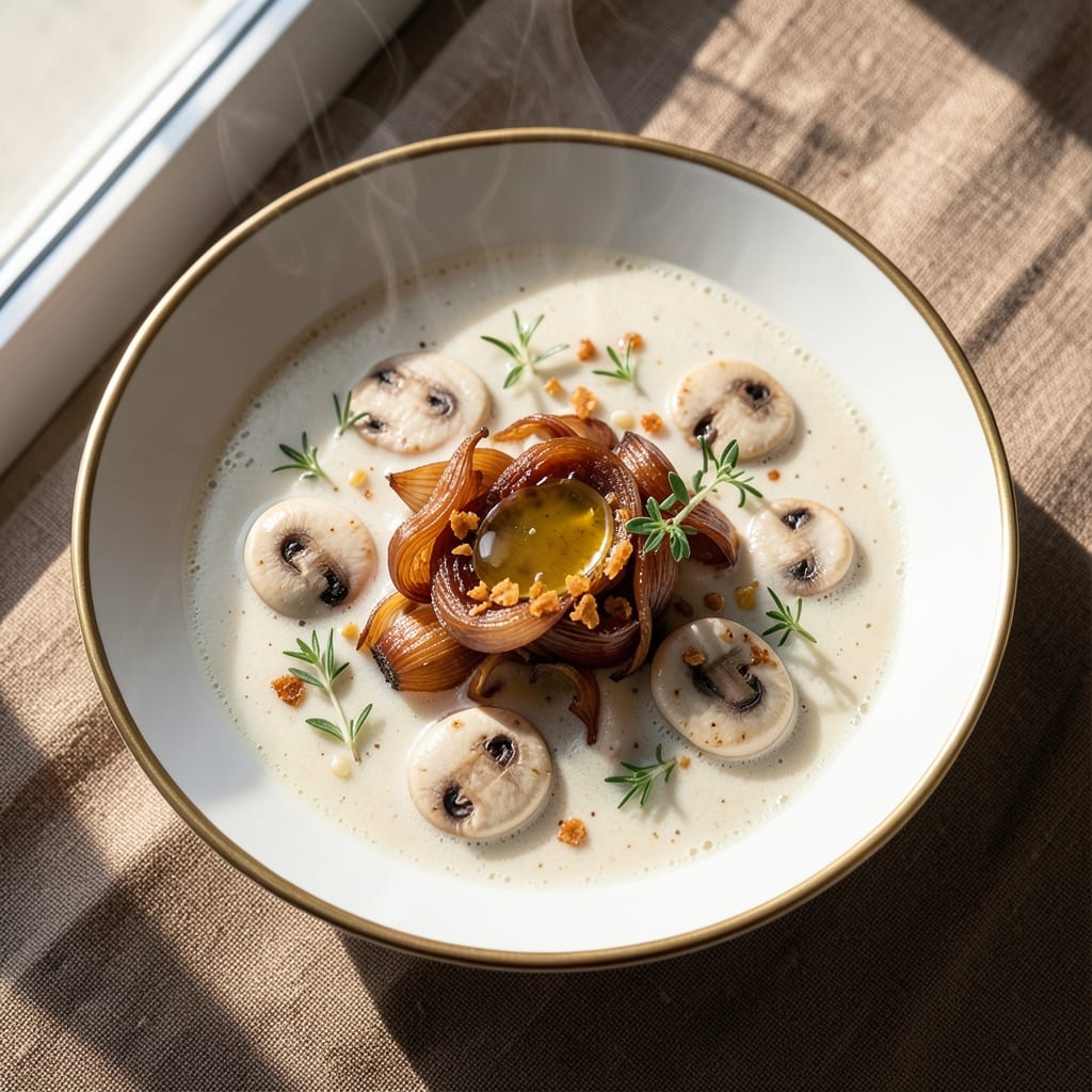 5 Star Mushroom Soup Recipe: Velvety Thyme-Infused Richness