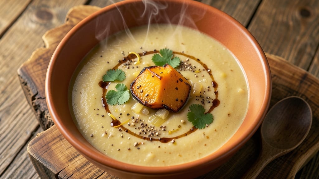 Boma Butternut Squash Soup Recipe: Spiced Cumin and Toasted Pumpkin Seed Crunch