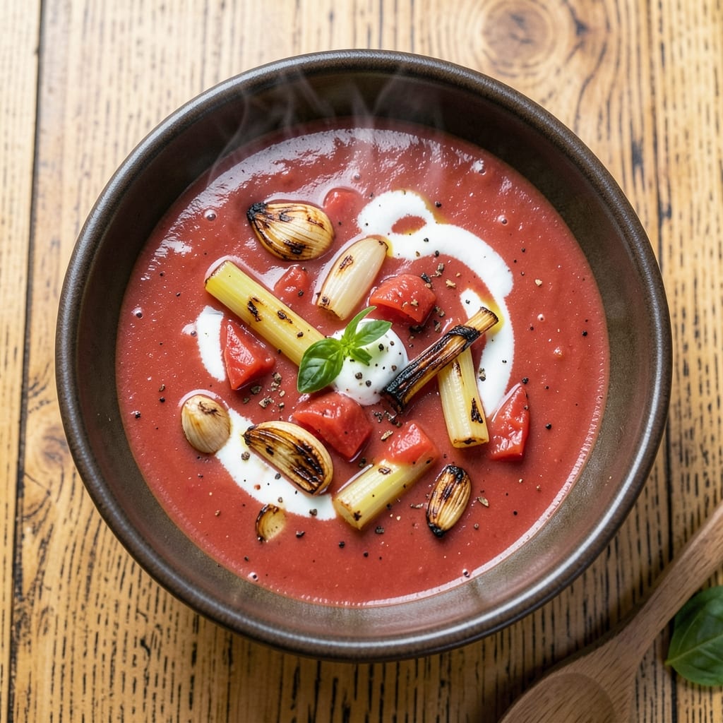 4Bs Restaurant Tomato Soup Recipe: Velvety Garlic-Infused Richness