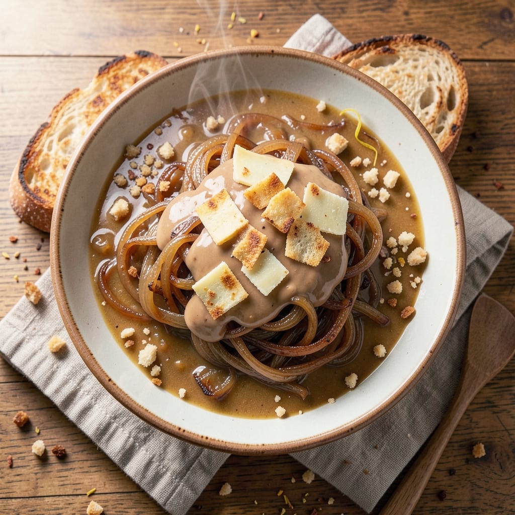 5 Star Onion Soup Recipe: Crispy Top, Melty Cheese Magic