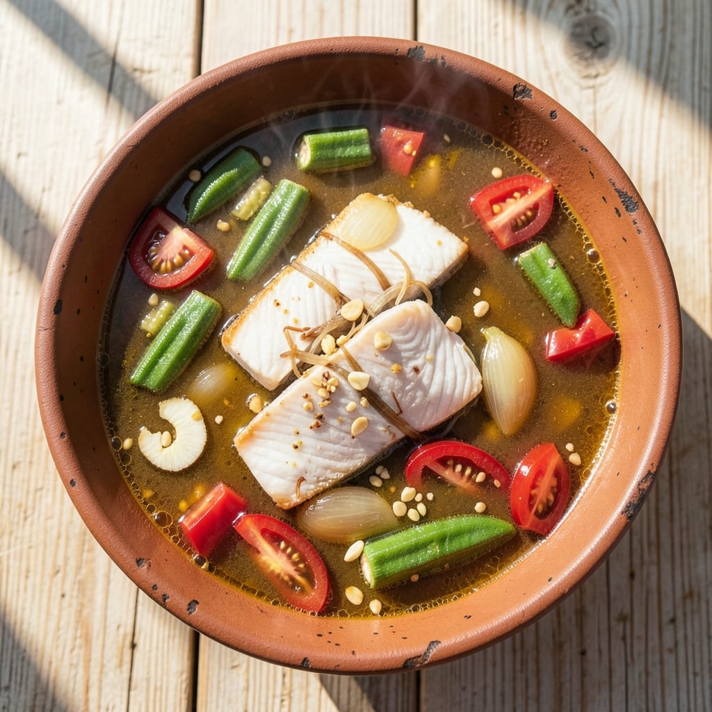 African Fish Soup Recipe: Spiced Tomato-Broth Richness with Okra Gel Magic