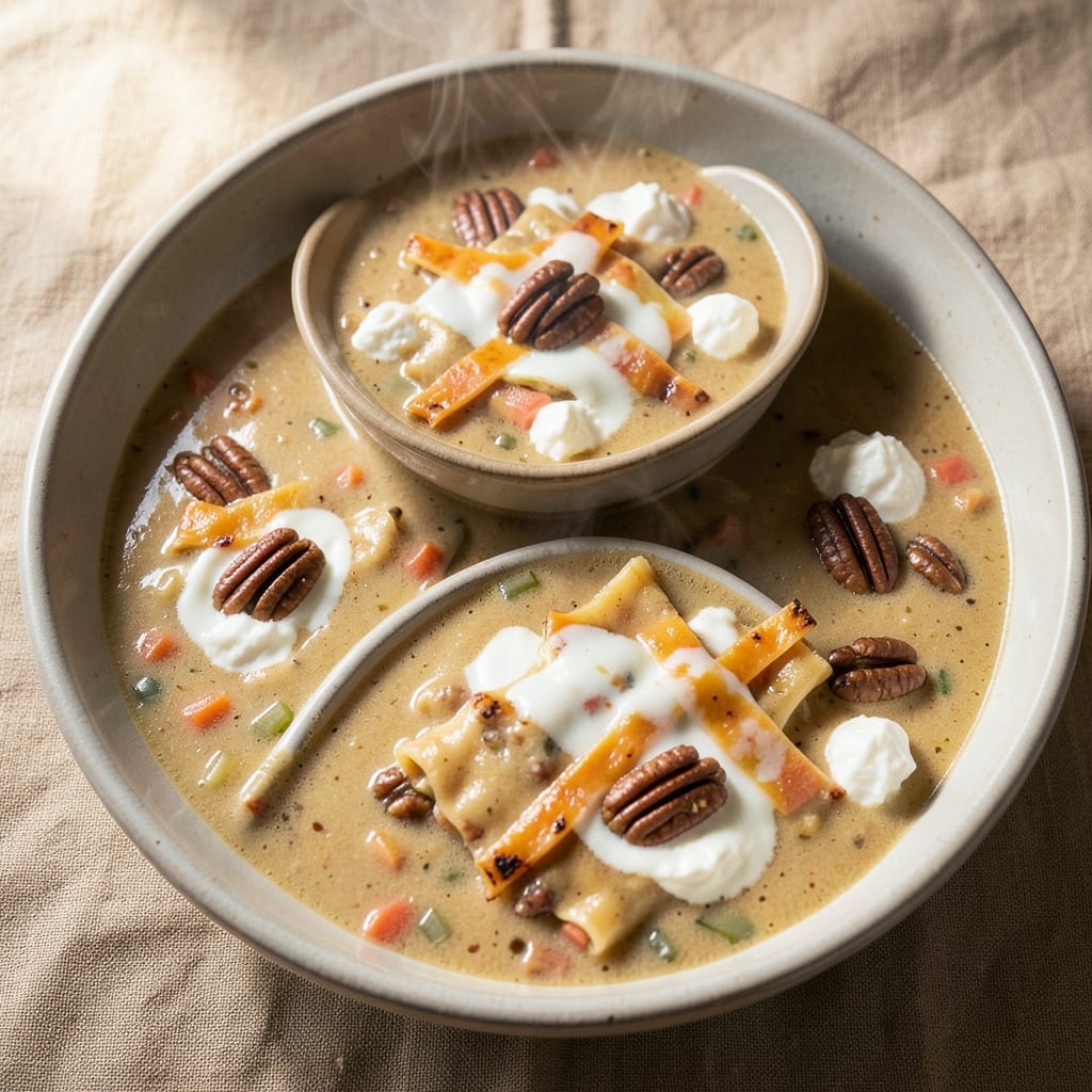 3 Pieces of Pecan Lasagna Soup Recipe: Nutty Creamy Layers in One Pot