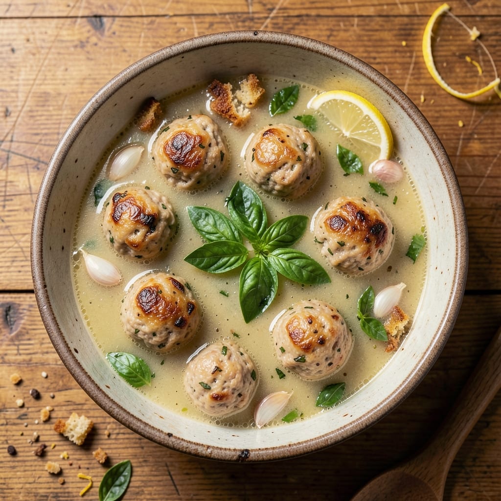 Albondigas Soup Recipe With Ground Turkey: Spiced Meatballs in Tomato-Basil Broth