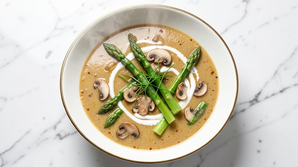 Asparagus And Cream Of Mushroom Soup Recipe: Earthy Greens Meet Velvety Creamy Depth