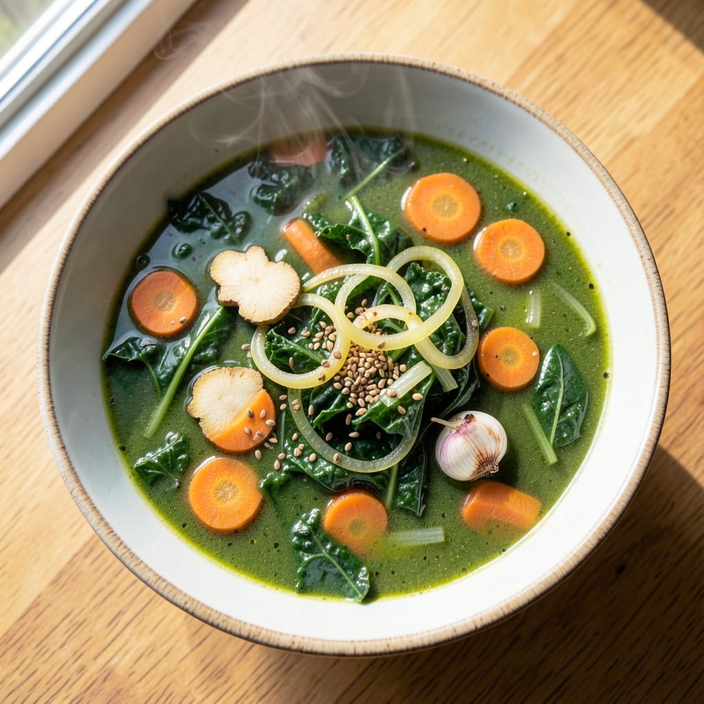 3 Day Cleanse Soup Recipe: Detoxifying Greens and Immune-Boosting Spice