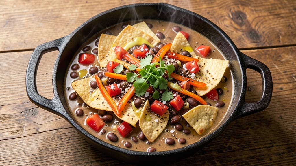 Bean Pot Taco Soup Recipe: One-Pot Fiesta With Crispy Tortilla Bites