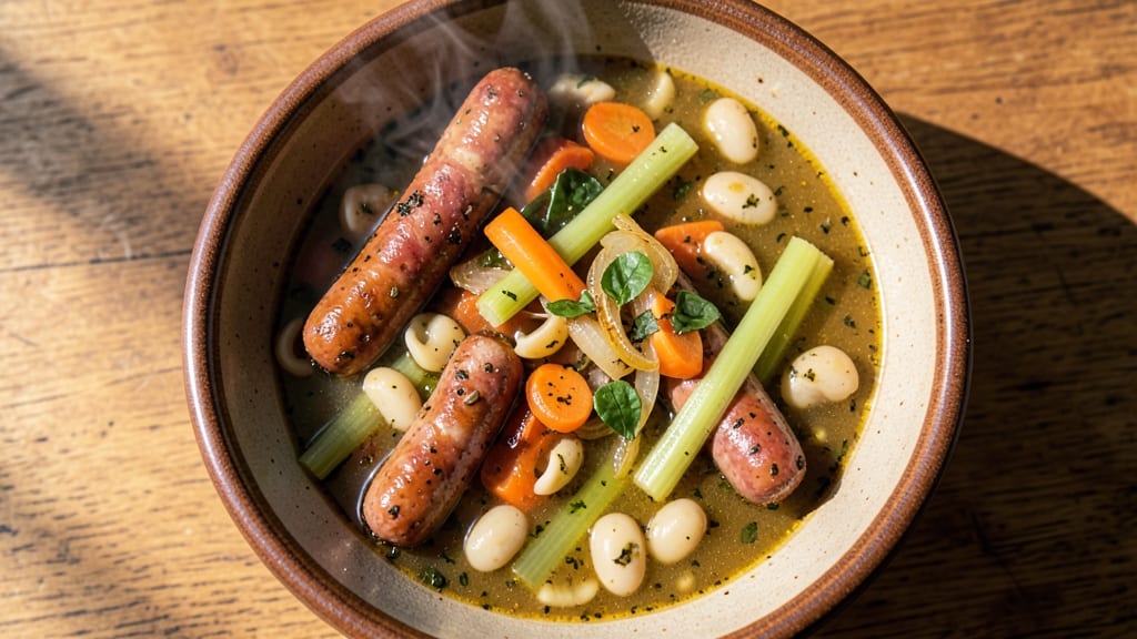 Authentic Italian Minestrone Soup Recipe With Sausage: Hearty Vegetable and Meat Medley in One Pot