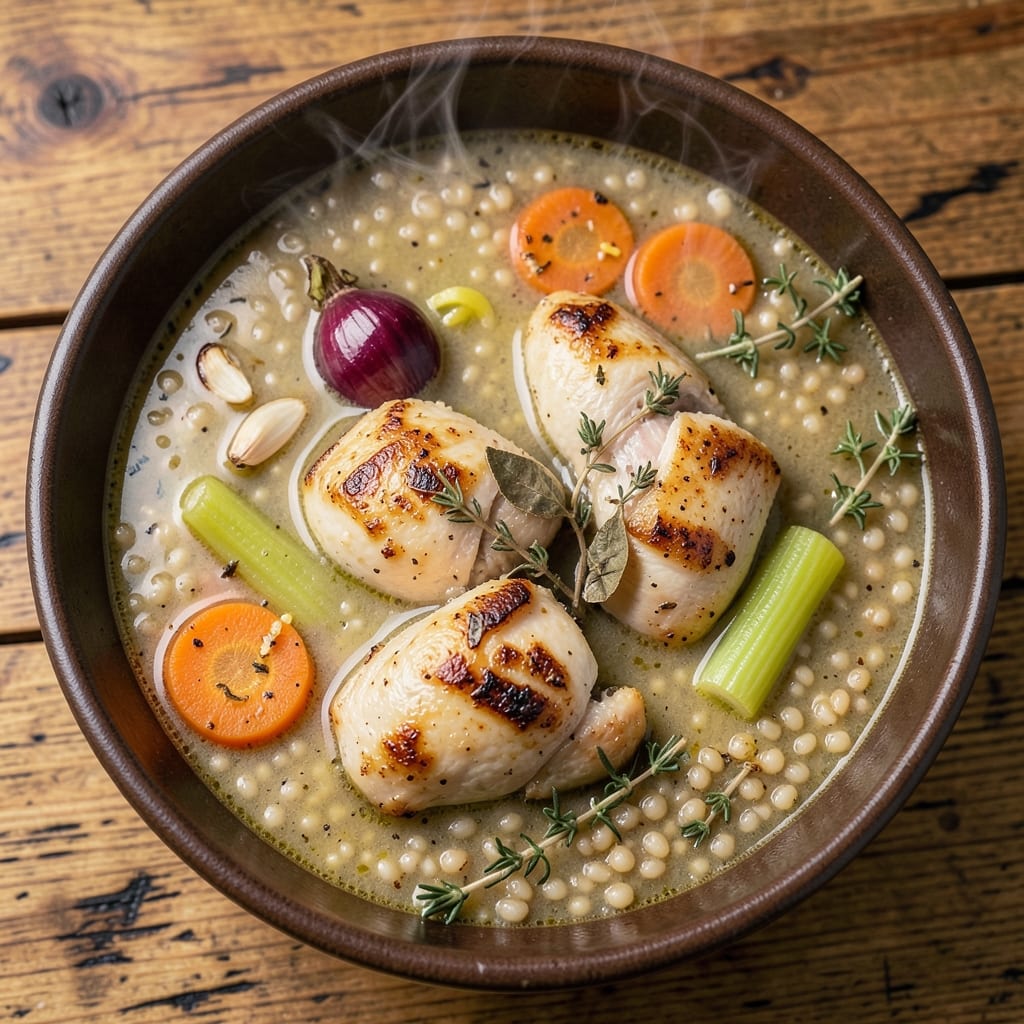 Alix Earle's Chicken Soup Recipe: Saffron-Infused Comfort with Toasted Barley Crunch
