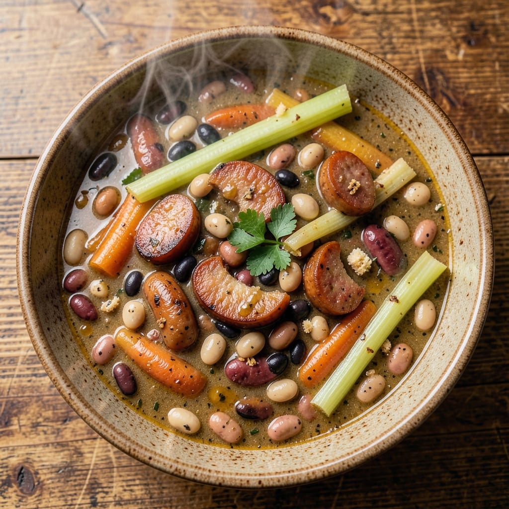 15 Bean Soup Recipe with Sausage Crock Pot: Hearty Crowd-Pleaser in One Pot