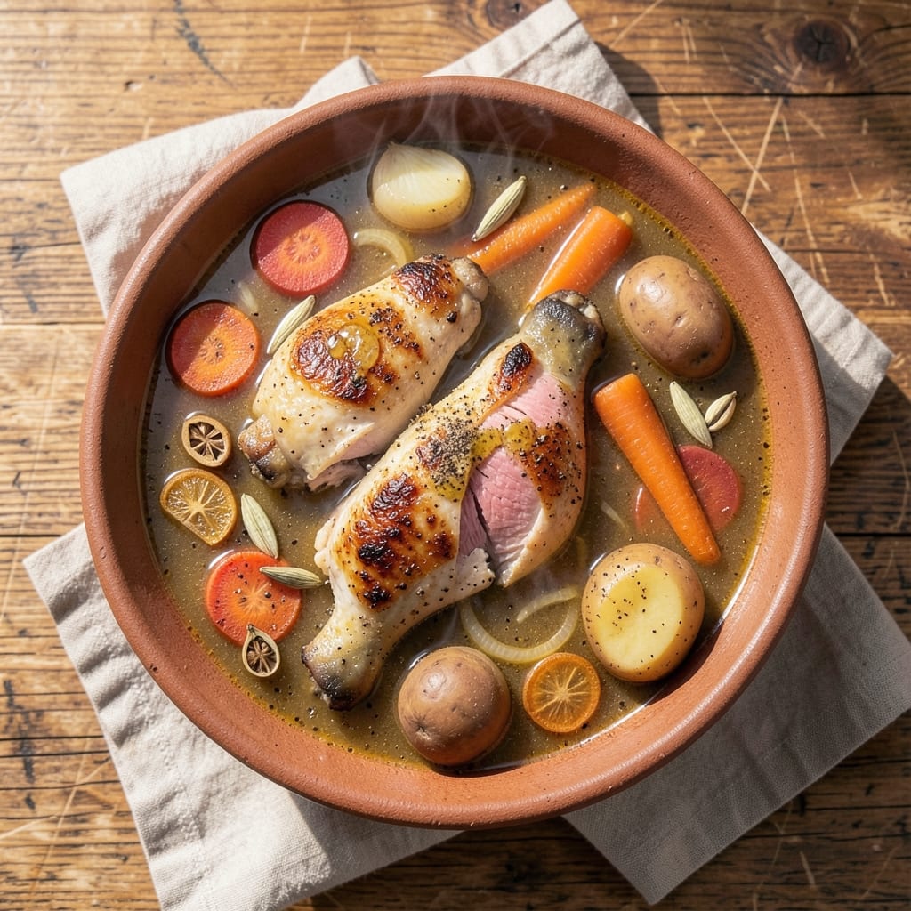Afghani Chicken Soup Recipe: Cardamom-Spiced Warmth With Toasted Barberry Crunch