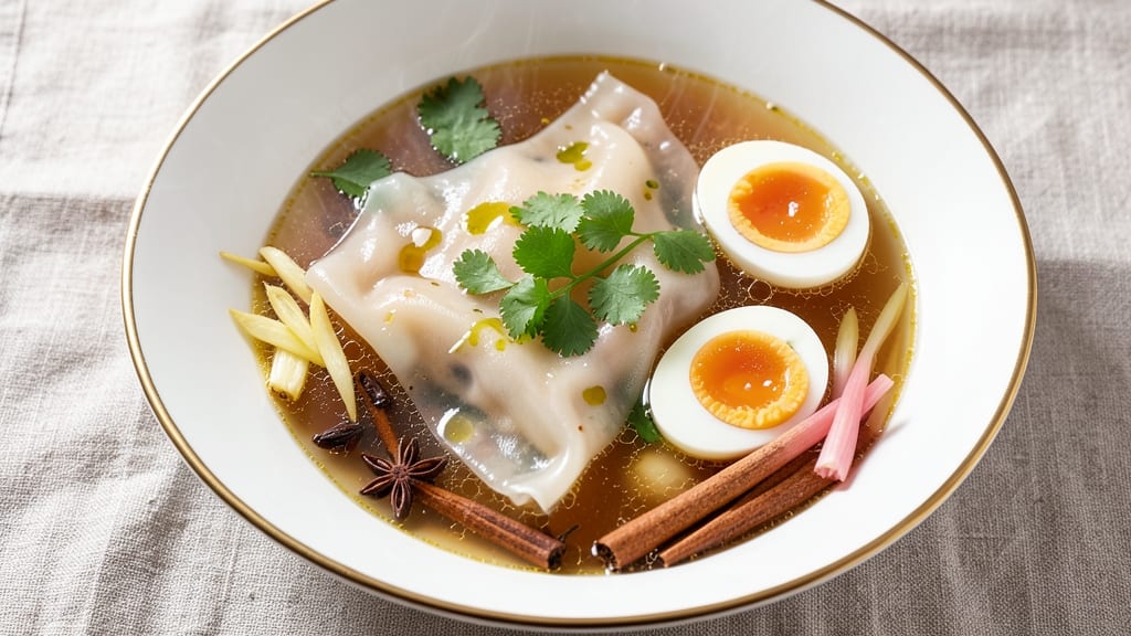 Bean Curd Skin Soup Recipe: Fragrant Ginger-Galangal Broth With Silky Egg Silken Ribbons