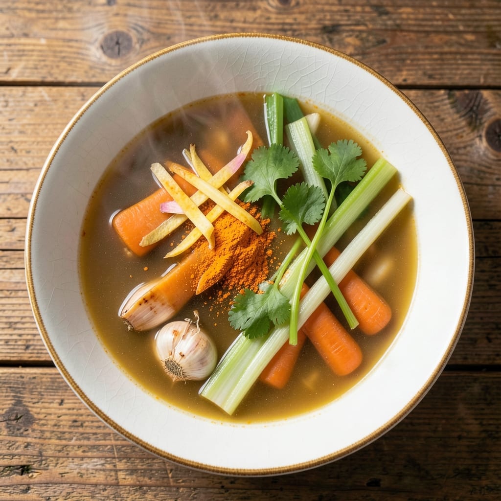 Adrenal Soup Recipe: Immune-Boosting Blend of Ginger, Turmeric, and Bone Broth