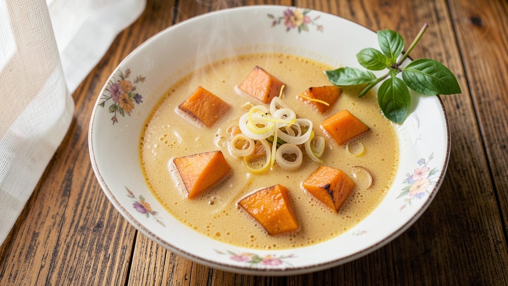 Asian Pumpkin Soup Recipe: Fragrant Coconut-Ginger Velvety Blend