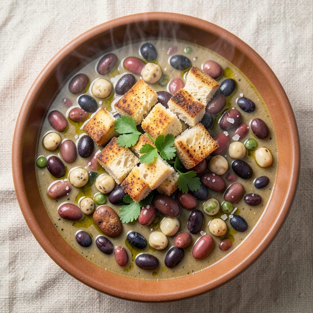 9 Bean Vegetarian Soup Recipe: Hearty Protein-Packed Simmer in One Pot
