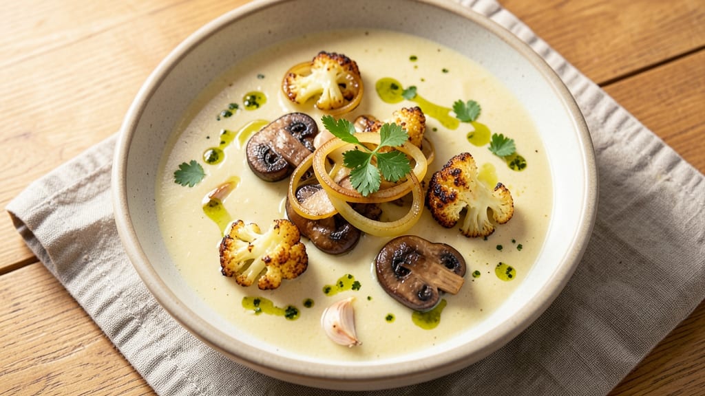 Best Cauliflower Soup Recipe Ever Without Cream: Silky Garlic-Roasted Base With Crispy Topping Magic