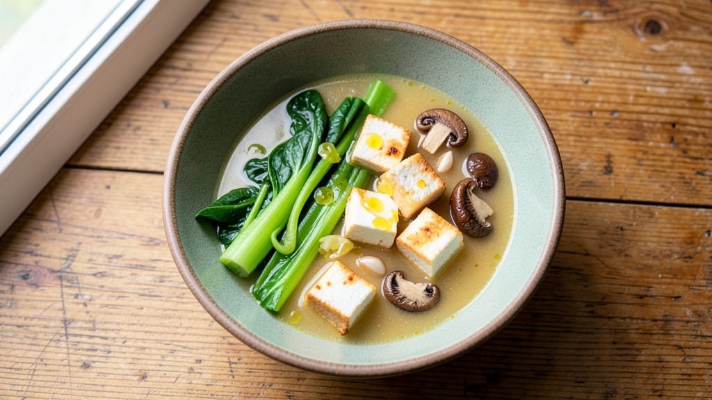 Bok Choy and Tofu Soup Recipe: Fragrant Ginger-Lime Broth With Silky Tofu Bites
