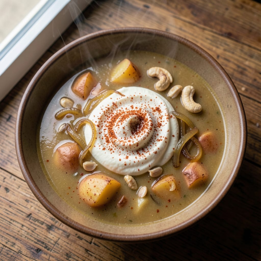 54th Street Bar and Grill Potato Soup Recipe: Velvety Dairy-Free Creaminess with Smoky Bacon Bits