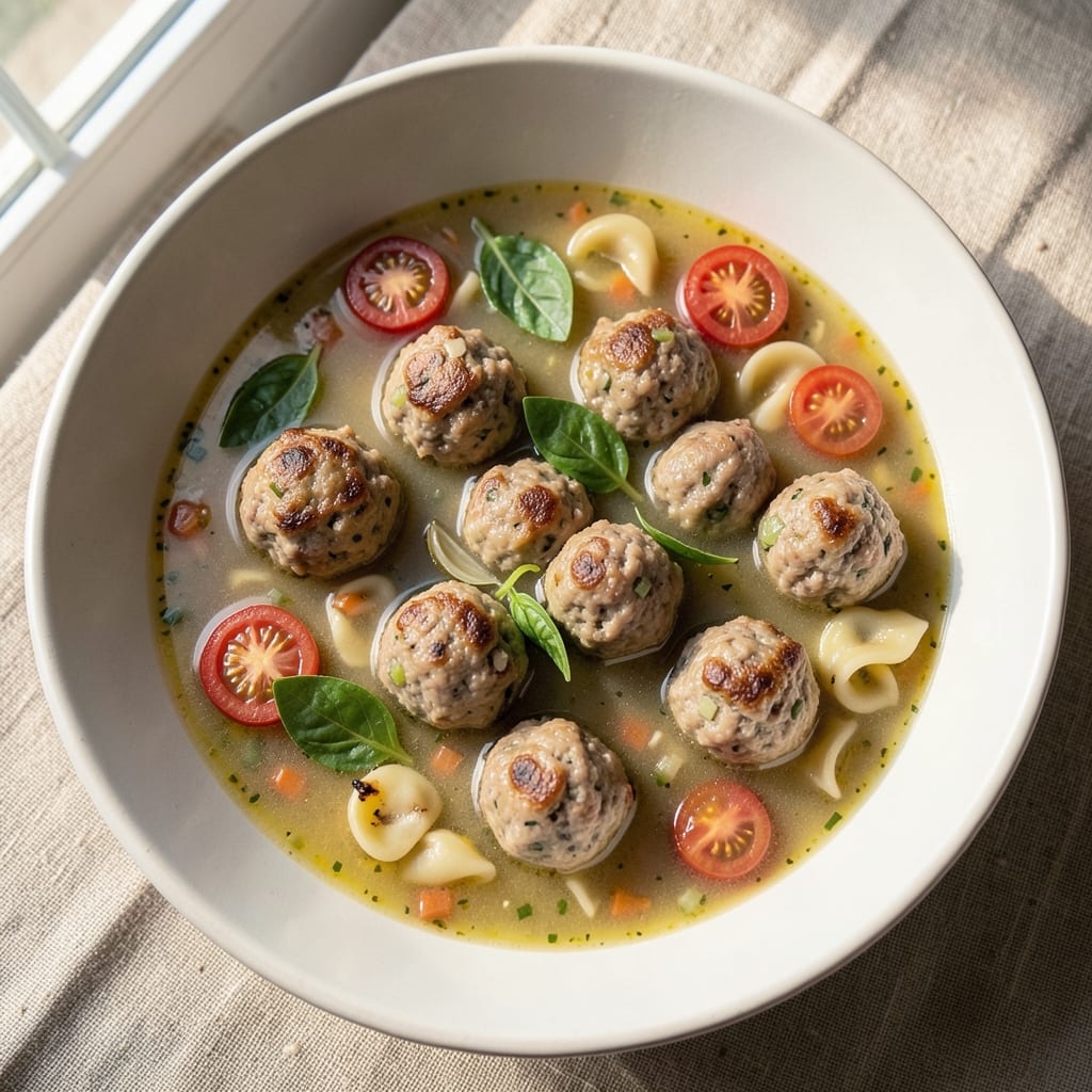 Alonti Italian Wedding Soup Recipe: Toasted Garlic and Saffron-Infused Comfort
