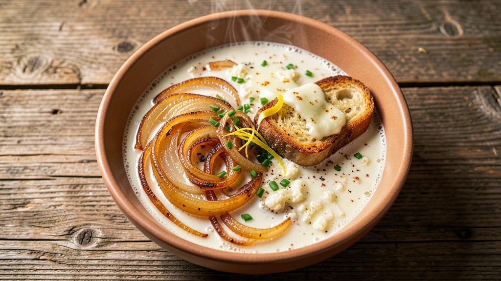 Bavarian Onion Soup Recipe: Caramelized Gold with Gruyère Crowns