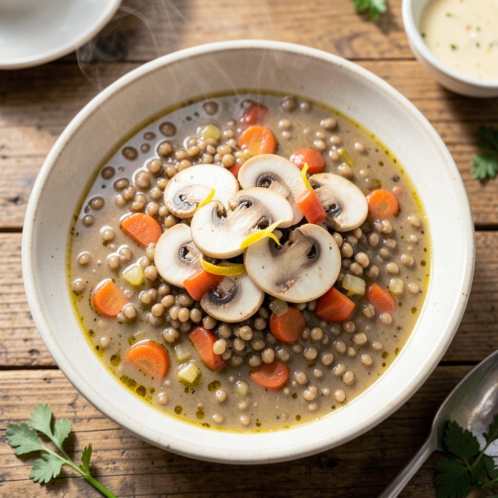 One-Soup Recipe: Savory Mushroom and Barley Stew