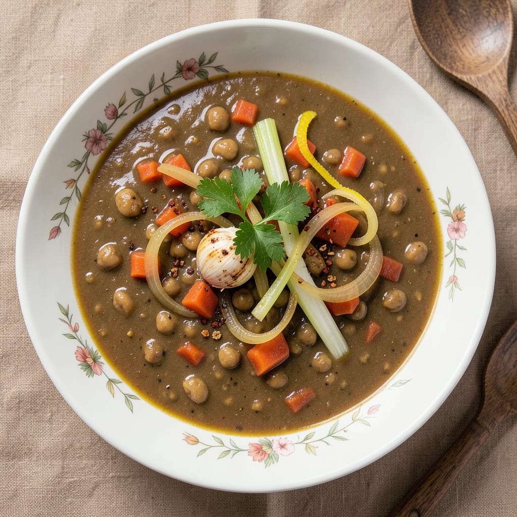 Aladdin Cafe Lentil Soup Recipe: Spiced Yogurt Swirl and Toasted Barley Crunch