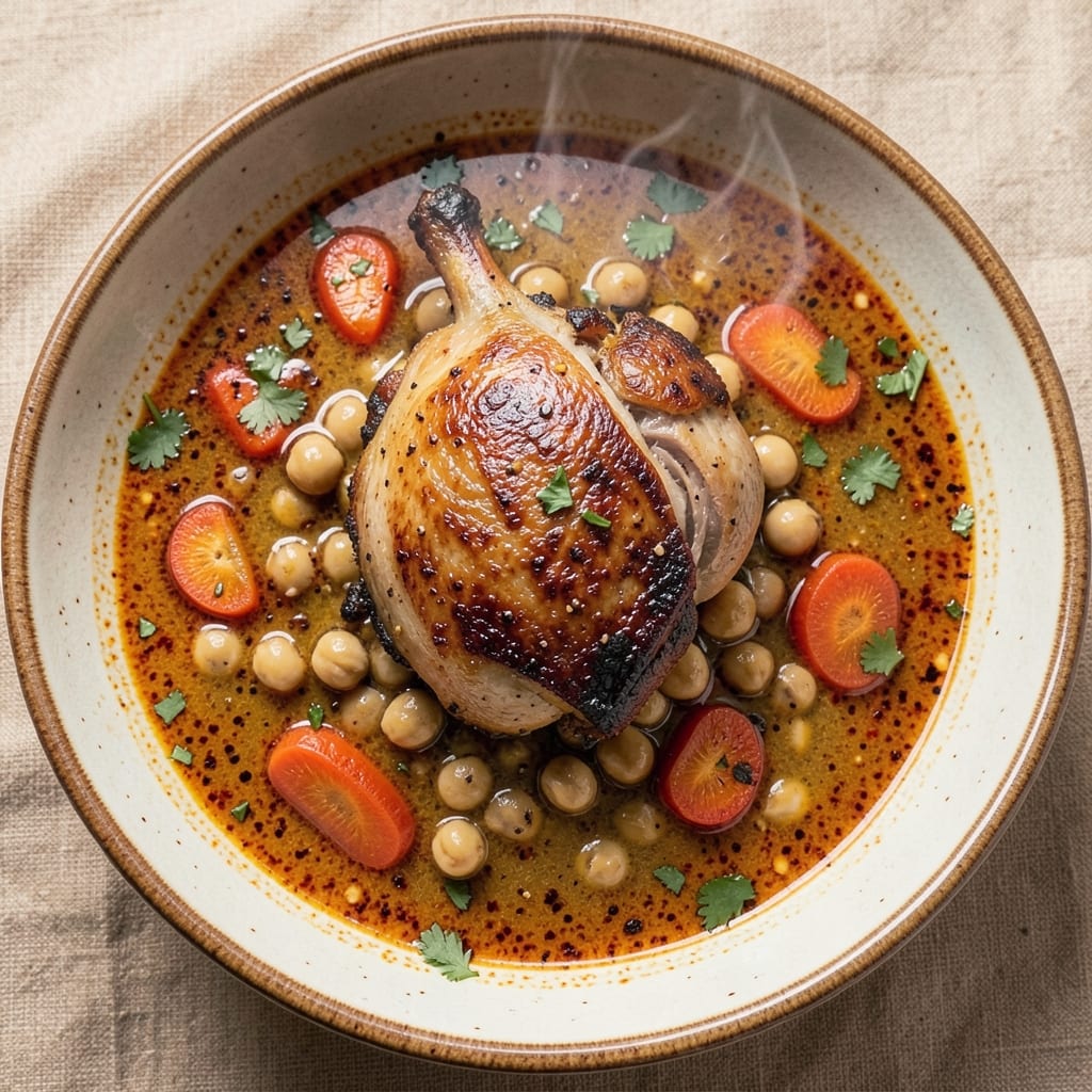 Algerian Soup Recipe: Harissa-Spiced Chickpea and Lamb Stew