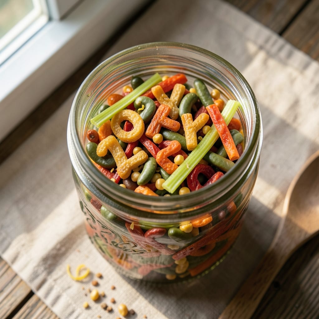 Alphabet Soup in a Jar Recipe: Pantry Staples Transformed Into Nostalgic Comfort