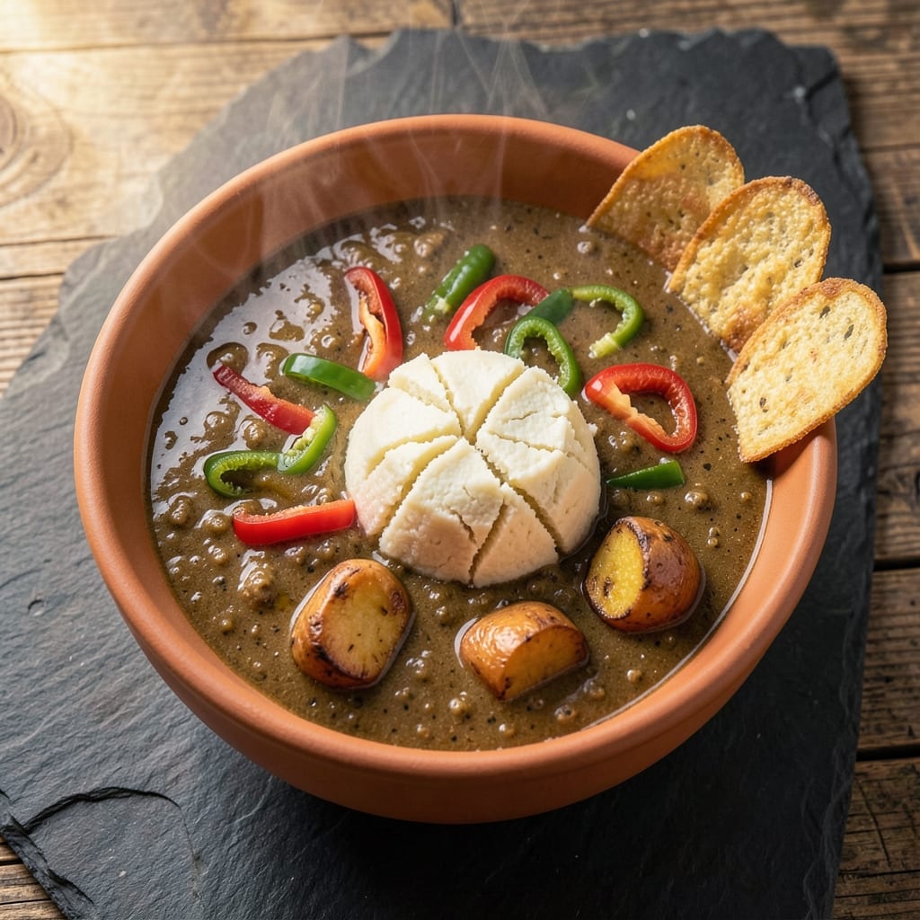 African Egusi Soup and Fufu Recipe: West African Soul Food Harmony