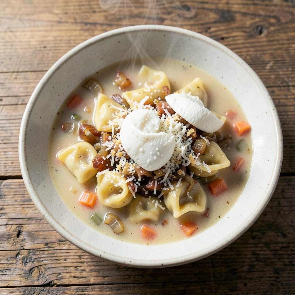 3 Cheese Tortellini Soup Recipe: Triple Cheese Melting Magic in One Pot