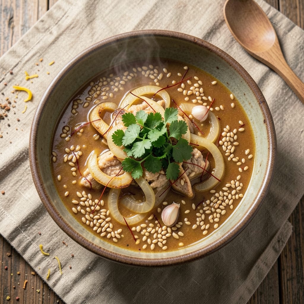 Acorda Soup Recipe: Toasted Barley and Saffron Comfort in One Pot