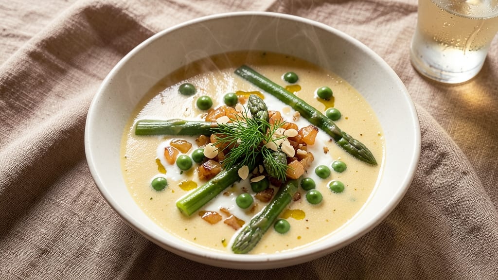 Asparagus and Pea Soup Recipe: Spring Greens Simmered to Silky Perfection