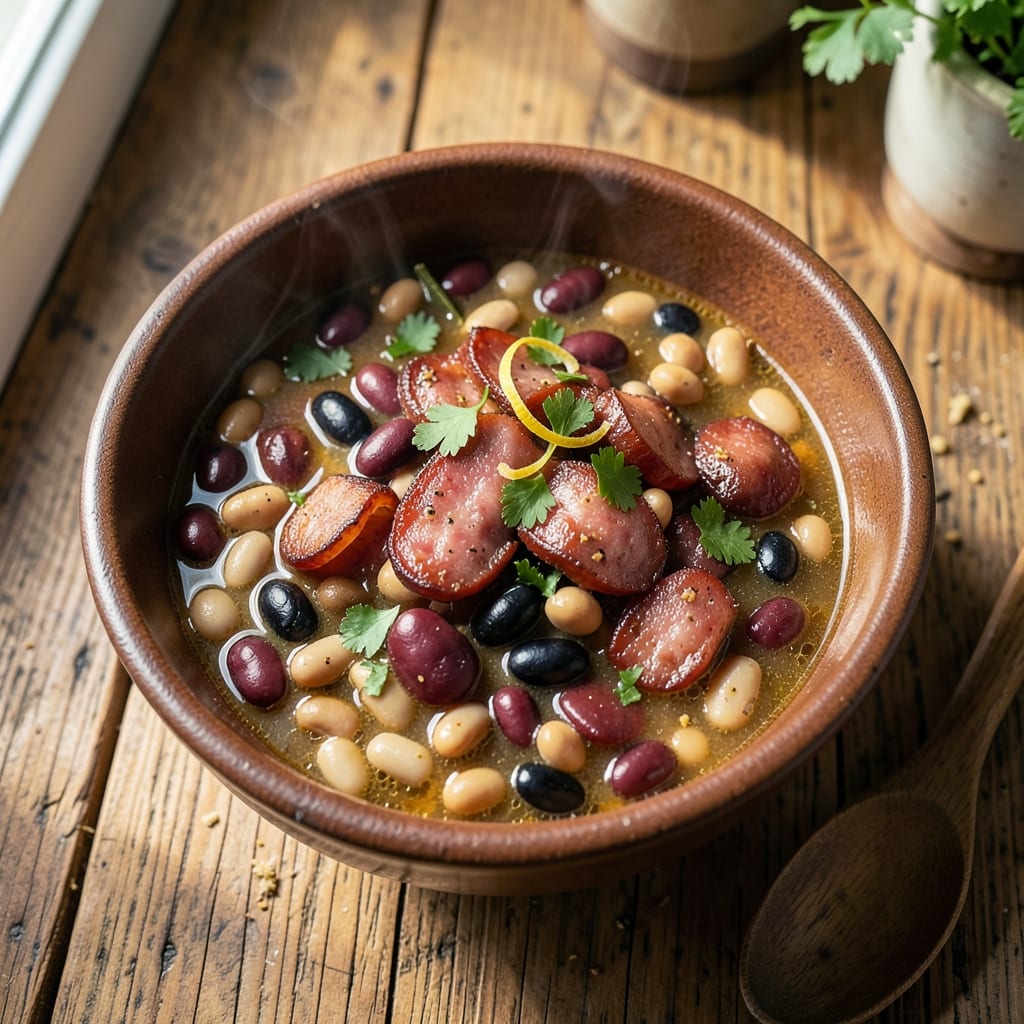 15 Bean Soup Recipe with Smoked Sausage: Hearty Winter Stew With Smoky Depth