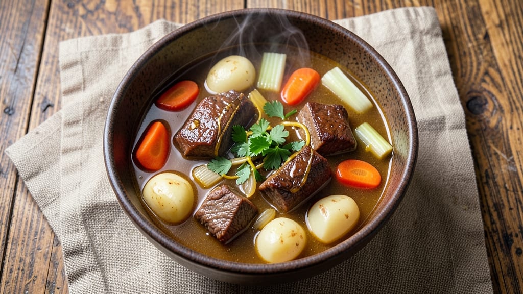 Best Rated Vegetable Beef Soup Recipe: Hearty Broth With Tender Meat and Veggies