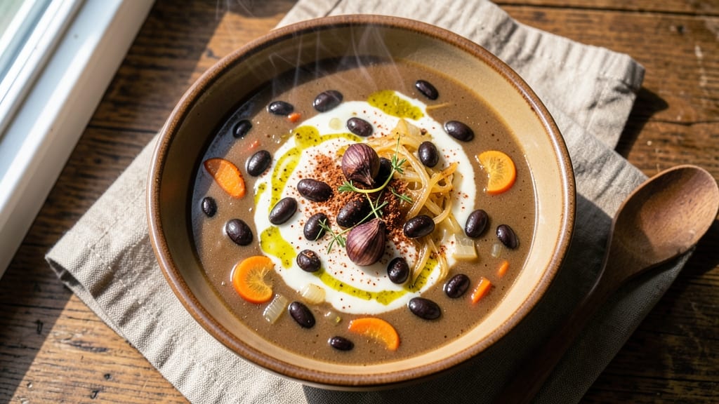 Black Bean Soup Recipe With Dried Black Beans: Deep, Earthy Flavor After Overnight Soak