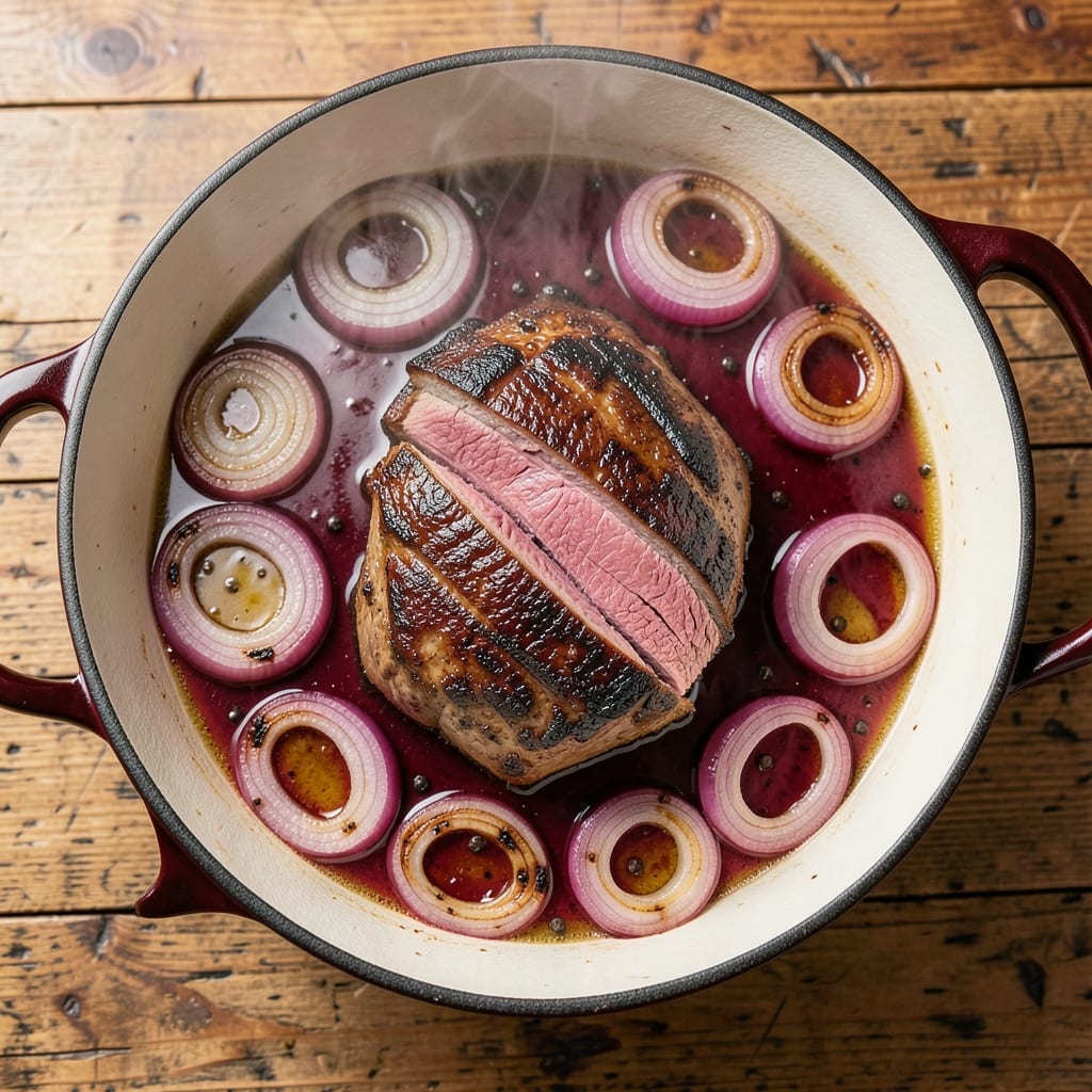 4-Ingredient Onion Soup Pot Roast Recipe: Slow-Cooked Richness With Caramelized Layers