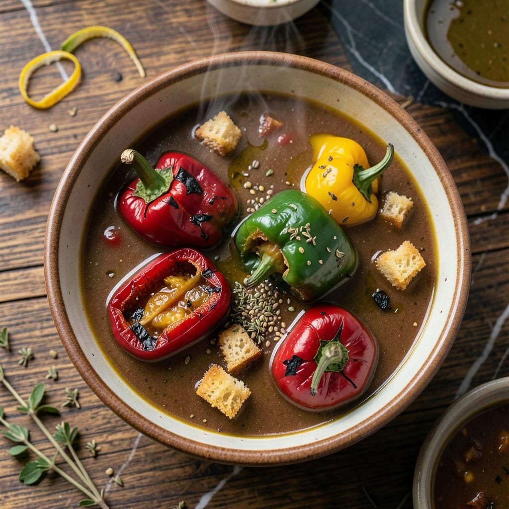 3 Pepper Soup Recipe: Smoky Paprika and Charred Bell Pepper Depth