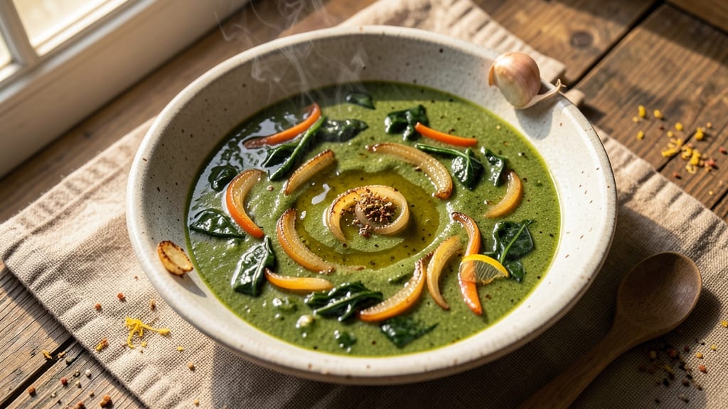 Beets Leaves Soup Recipe: Earthy Greens Simmered With Garlicky Depth