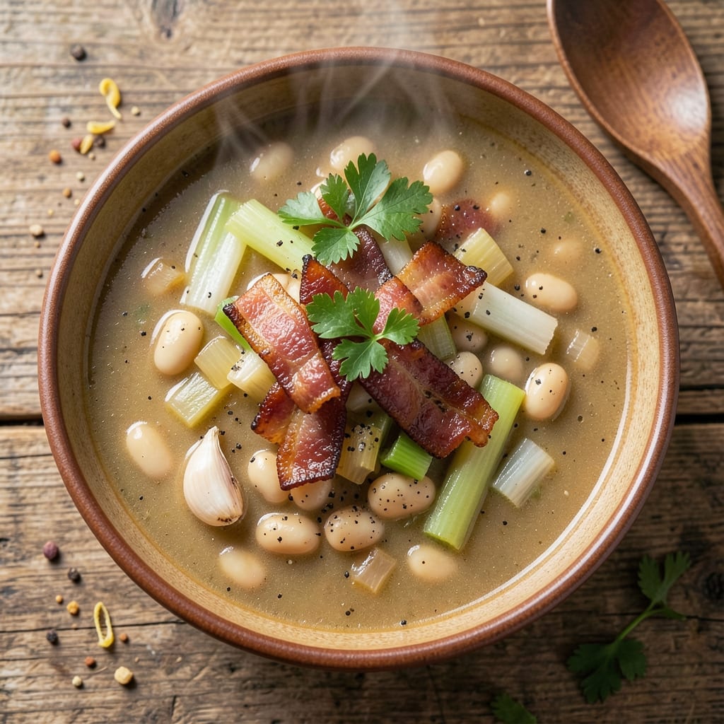 Alabama Jacks Lima Bean Soup Recipe: Smoky Bacon and Cracker Crunch Delight