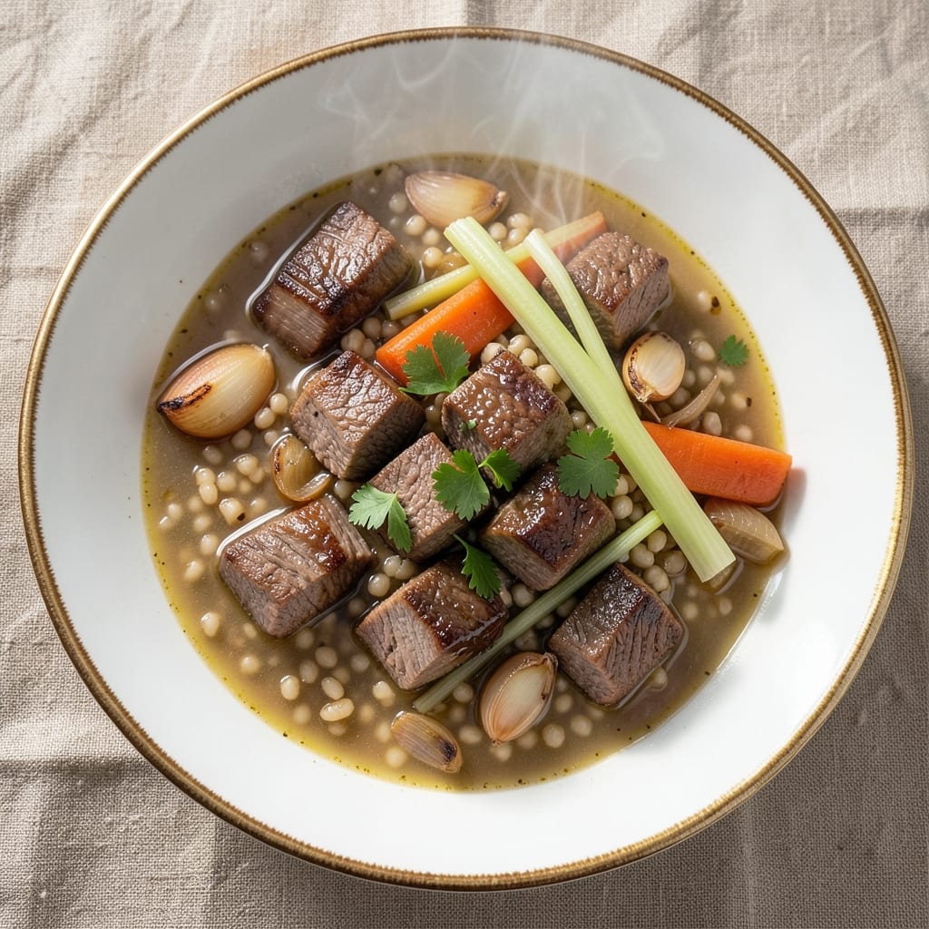 5-Star Beef Barley Soup Recipe: Slow-Simmered Richness with Toasted Barley Crunch