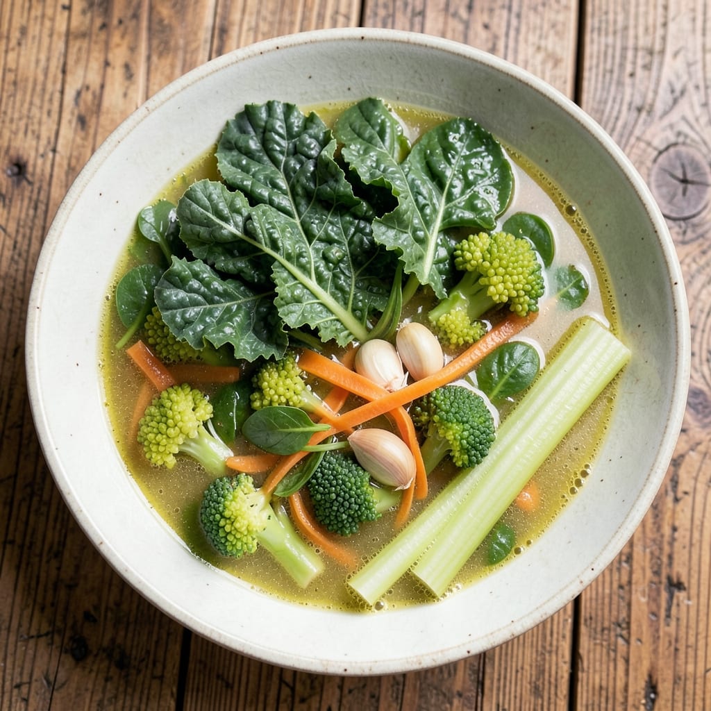 Alkaline Vegetable Soup Recipe: Gut-Healing Greens with Lemon-Ginger Zing