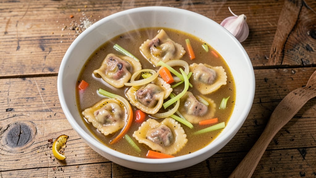 Beef Ravioli Soup Recipe: One-Pot Richness With Chewy Pasta