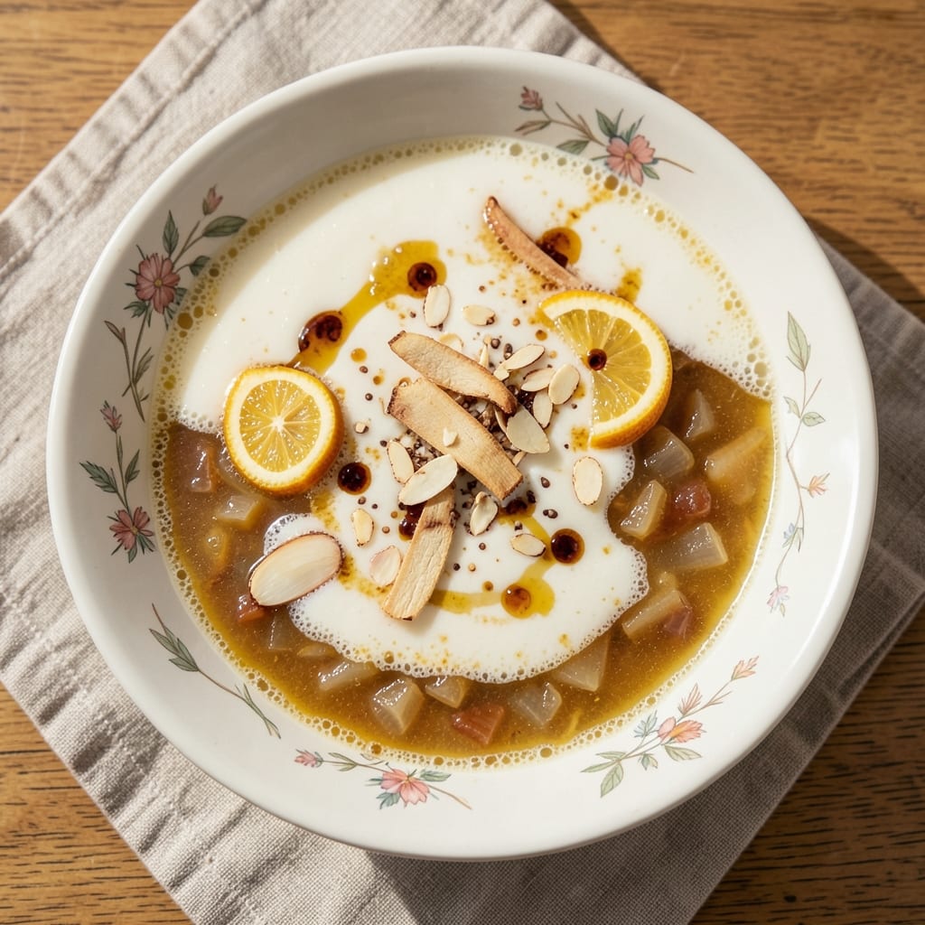Almond Milk Soup Recipe: Silky Turmeric-Ginger Comfort