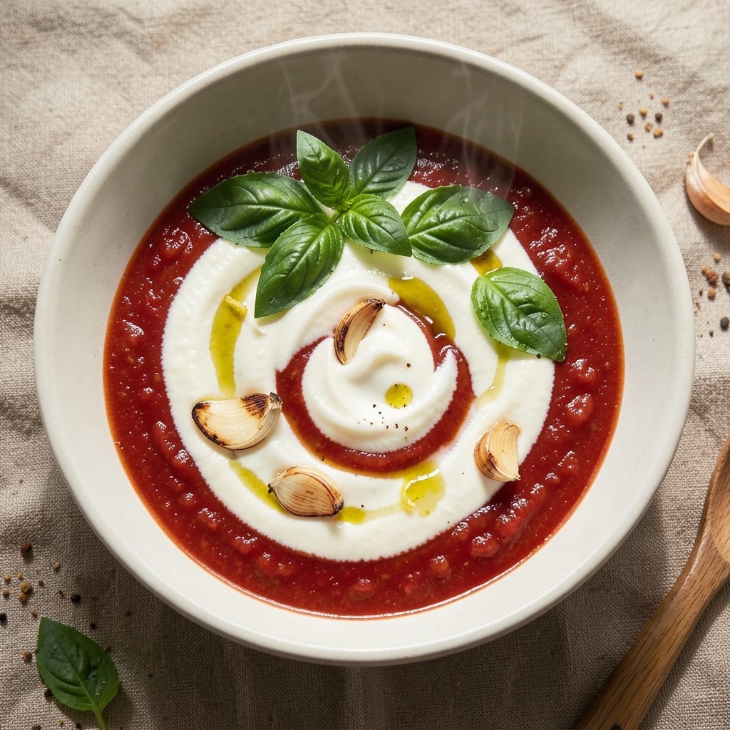4Bs Cream Tomato Soup Recipe: Velvety Creaminess With Toasted Garlic Depth