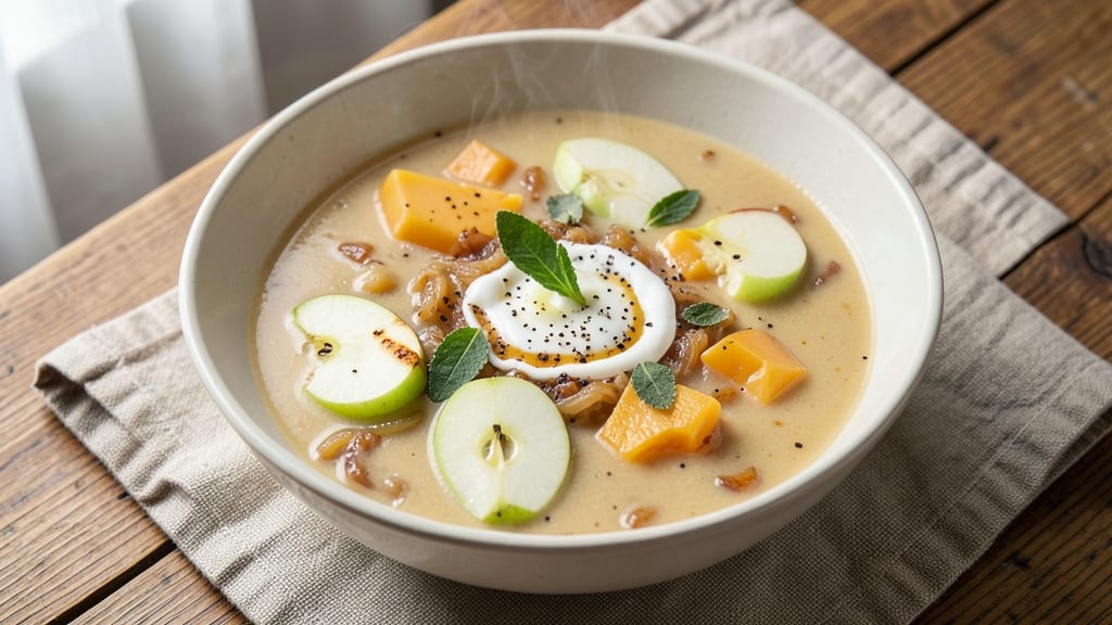 Apple Cheddar Soup Recipe: Sweet-Tart Apples and Sharp Cheese Fusion